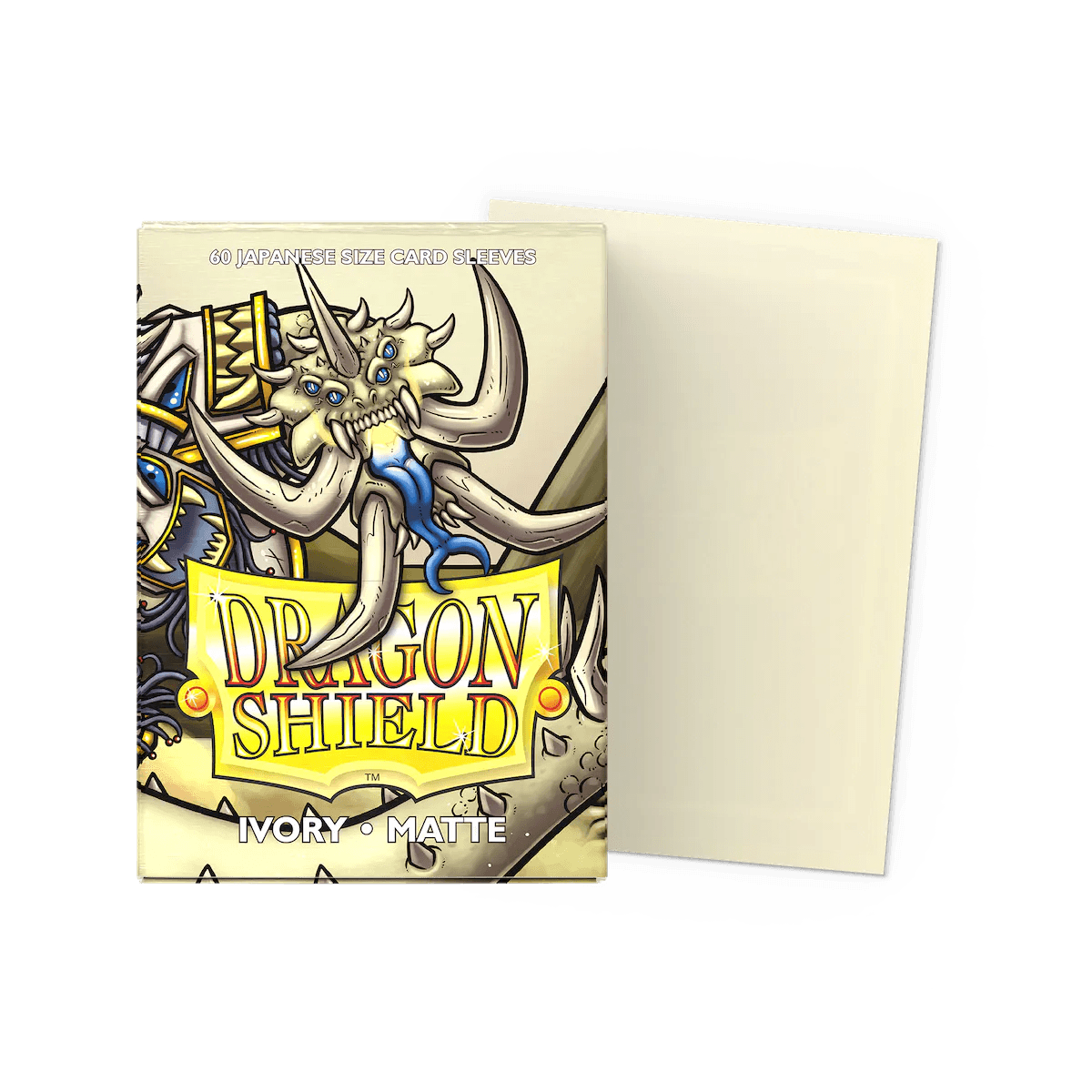 Dragon Shield - Matte Sleeves - Japanese Size - 60pk - Ivory - The Card Vault