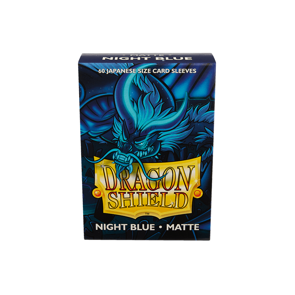 Dragon Shield - Matte Sleeves - Japanese Size - 60pk - Night Blue - The Card Vault