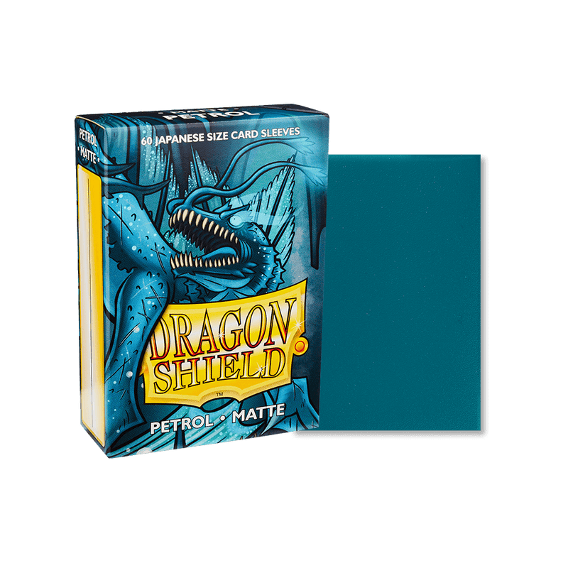 Dragon Shield - Matte Sleeves - Japanese Size - 60pk - Petrol - The Card Vault