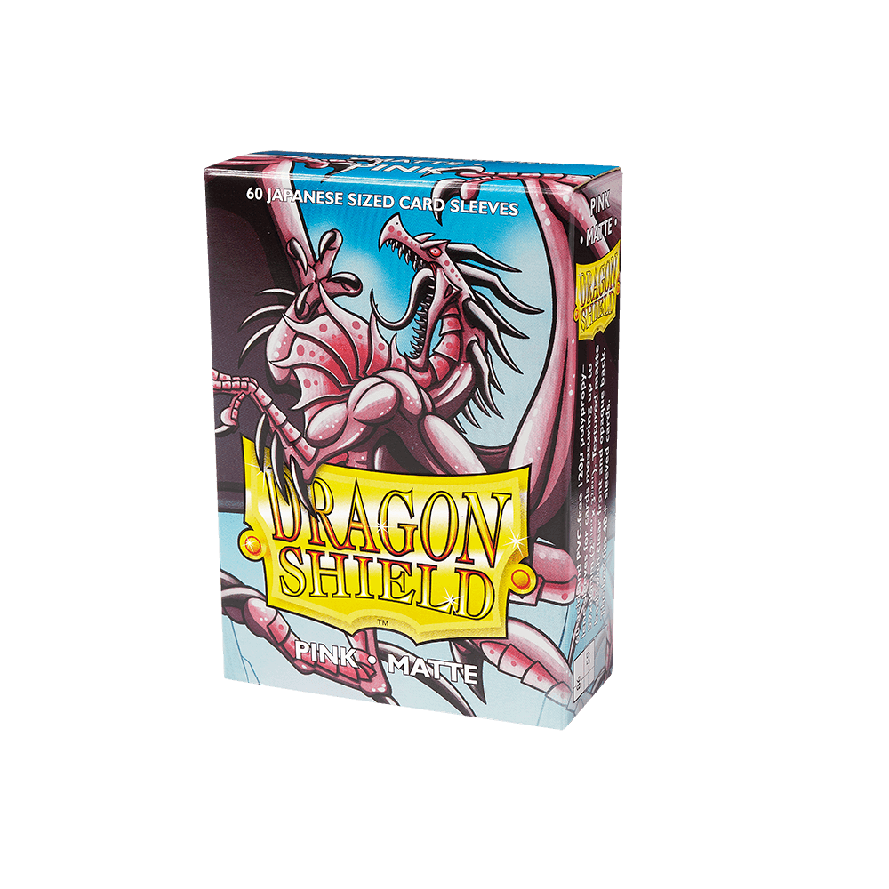 Dragon Shield - Matte Sleeves - Japanese Size - 60pk - Pink - The Card Vault