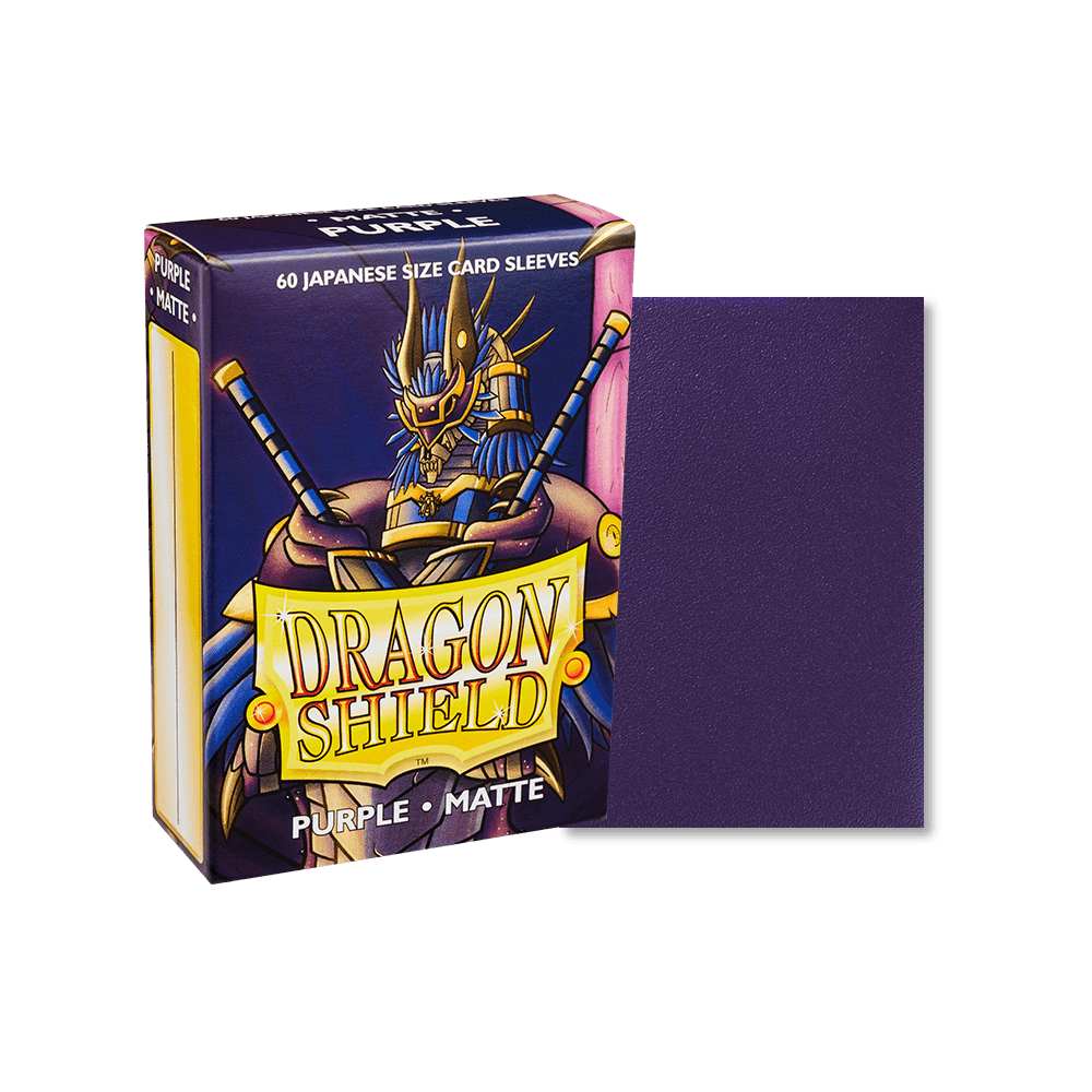 Dragon Shield - Matte Sleeves - Japanese Size - 60pk - Purple - The Card Vault
