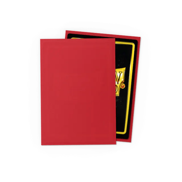 Dragon Shield - Matte Sleeves - Japanese Size - 60pk - Ruby - The Card Vault