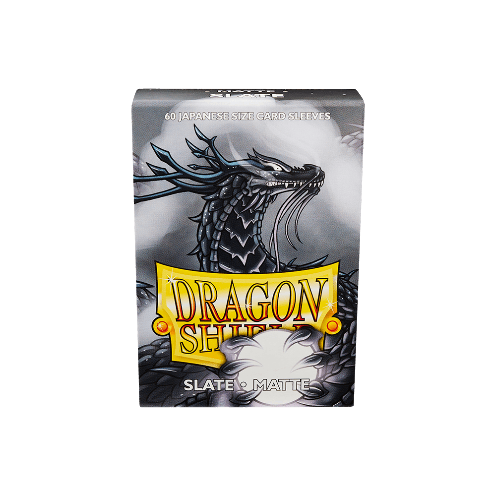 Dragon Shield - Matte Sleeves - Japanese Size - 60pk - Slate - The Card Vault