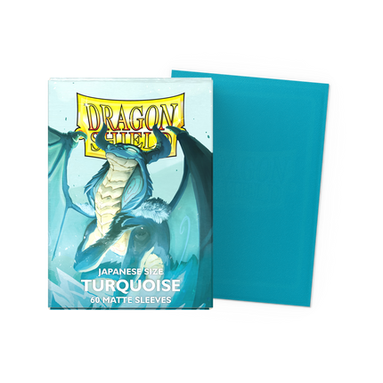 Dragon Shield - Matte Sleeves - Japanese Size - 60pk - Turquoise - Players' Choice Matte Sleeves - product hero