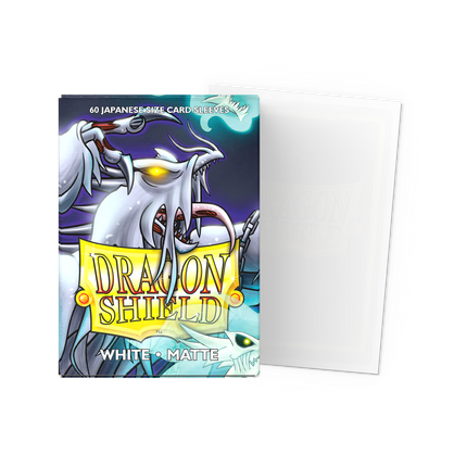 Dragon Shield - Matte Sleeves - Japanese Size - 60pk - White - product hero