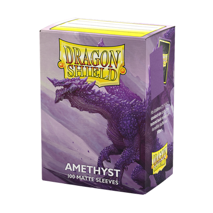 Dragon Shield - Matte Sleeves - Standard Size - 100pk - Amethyst - product hero