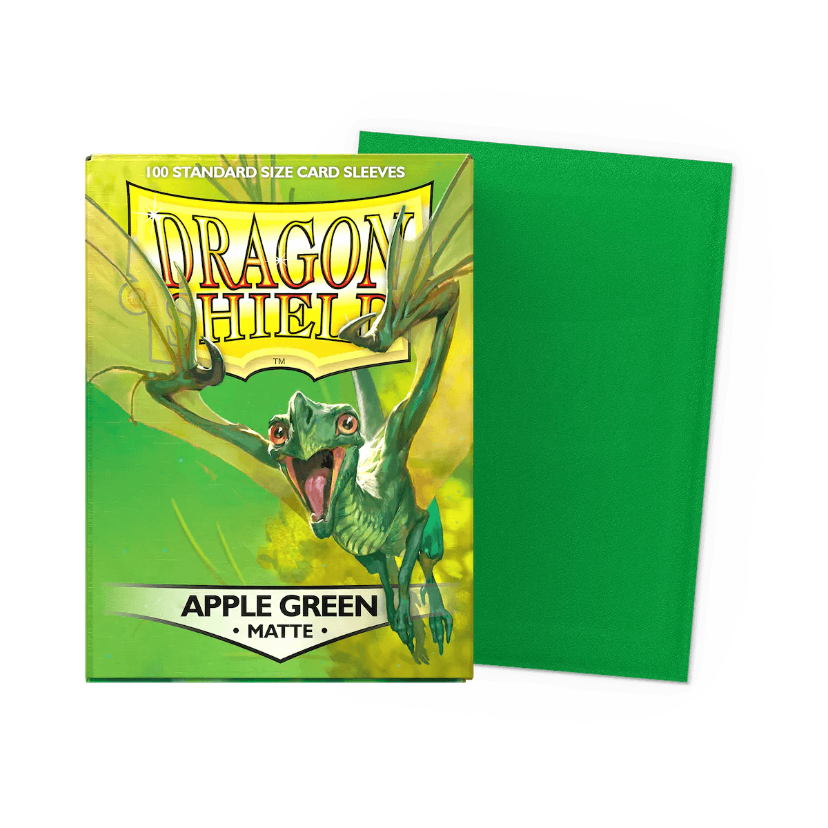 Dragon Shield - Matte Sleeves - Standard Size - 100pk - Apple Green - The Card Vault