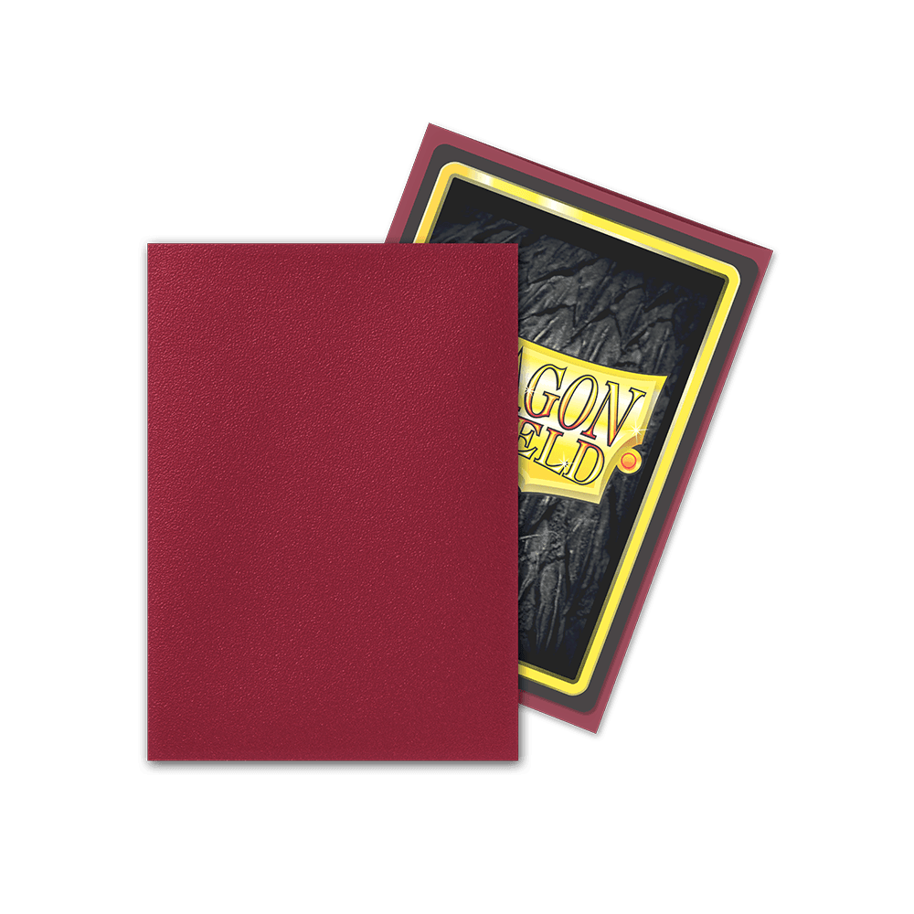 Dragon Shield - Matte Sleeves - Standard Size - 100pk - Blood Red - The Card Vault