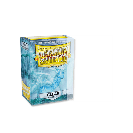 Dragon Shield - Matte Sleeves - Standard Size - 100pk - Clear - The Card Vault