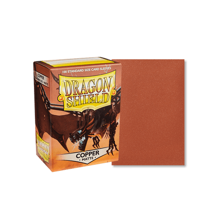 Dragon Shield - Matte Sleeves - Standard Size - 100pk - Copper - The Card Vault