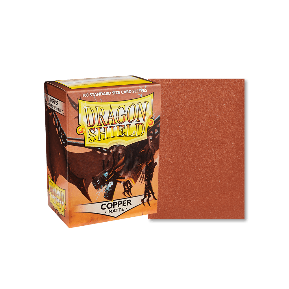 Dragon Shield - Matte Sleeves - Standard Size - 100pk - Copper - The Card Vault