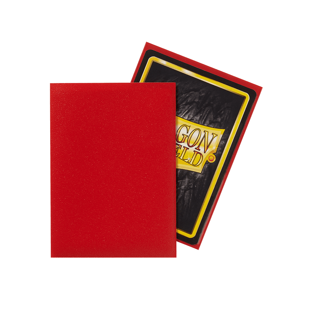 Dragon Shield - Matte Sleeves - Standard Size - 100pk - Crimson - The Card Vault