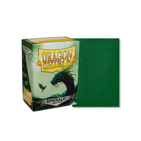 Dragon Shield - Matte Sleeves - Standard Size - 100pk - Emerald - The Card Vault