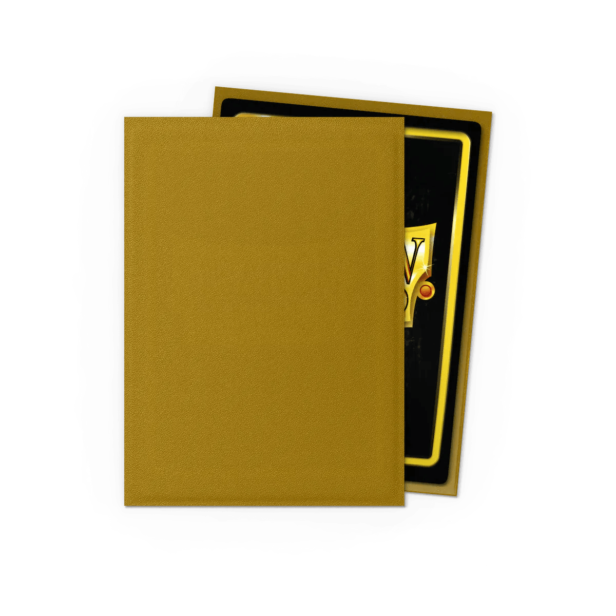 Dragon Shield - Matte Sleeves - Standard Size - 100pk - Gold - The Card Vault
