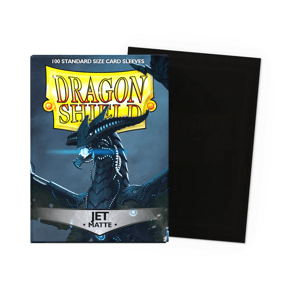 Dragon Shield - Matte Sleeves - Standard Size - 100pk - Jet - The Card Vault