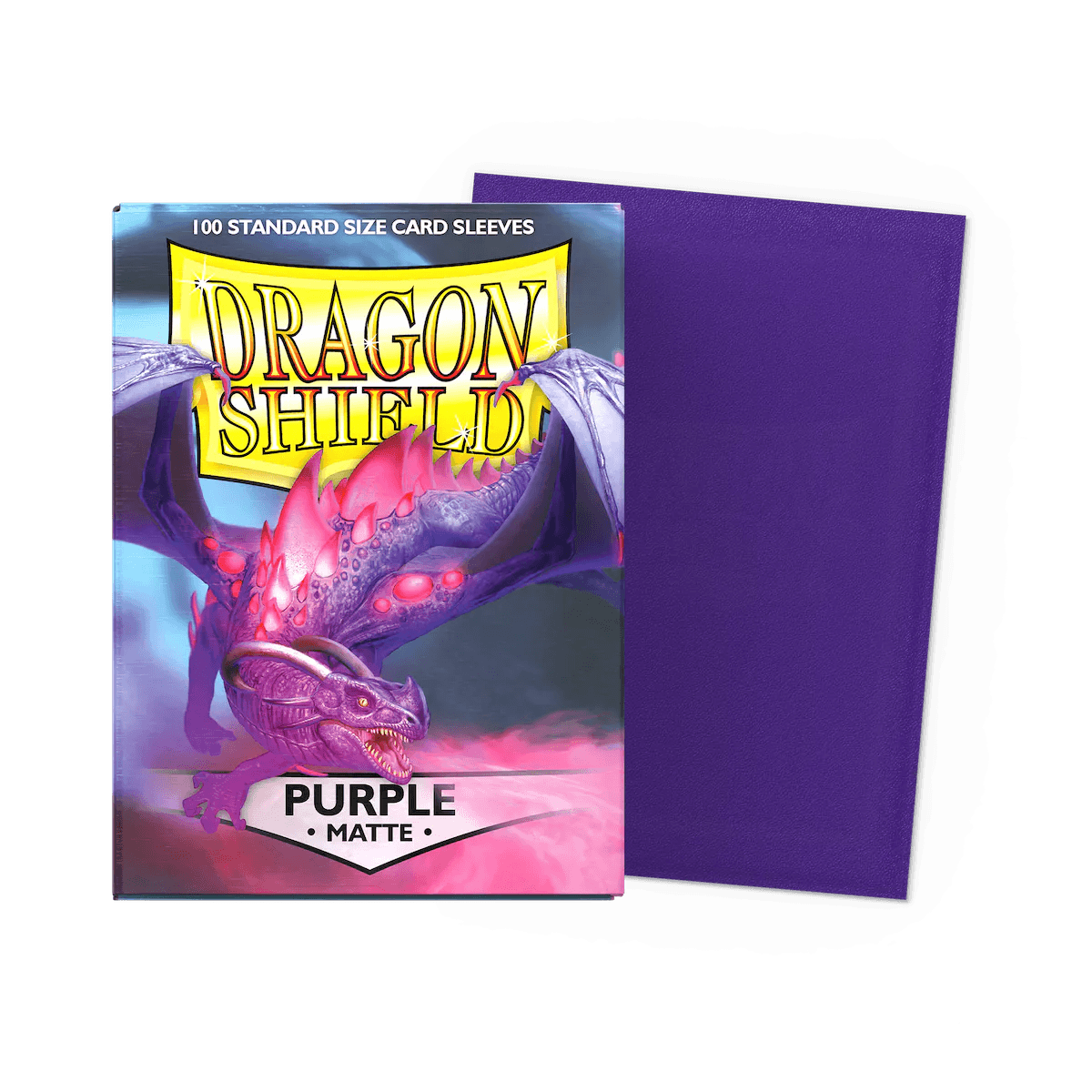 Dragon Shield - Matte Sleeves - Standard Size - 100pk - Purple - The Card Vault