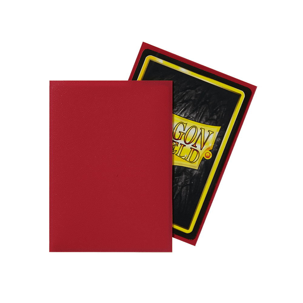 Dragon Shield - Matte Sleeves - Standard Size - 100pk - Red - The Card Vault