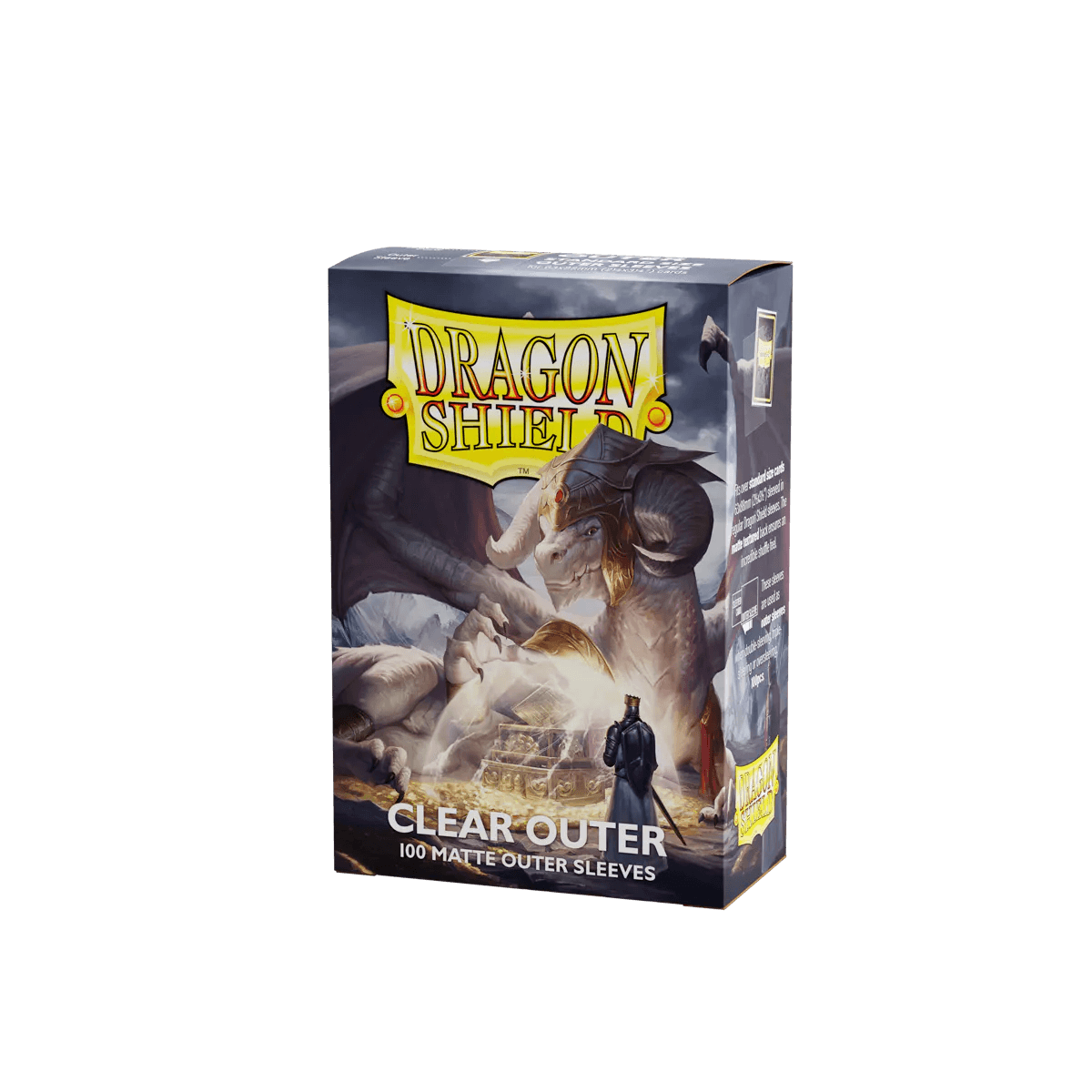 Dragon Shield - Outer Sleeves - Standard Size - 100pk - Clear (Matte) - The Card Vault