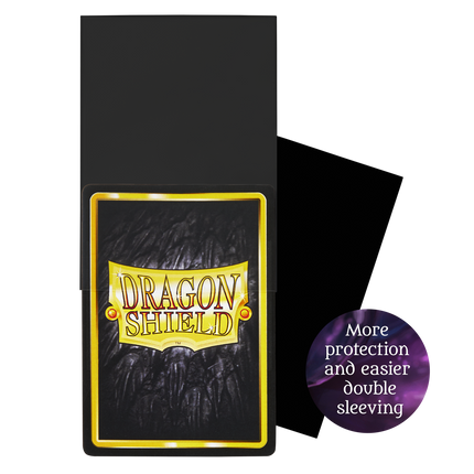 Dragon Shield - Perfect Fit Thick Inner Sleeves - Standard Size - 100pk - Black - product detail