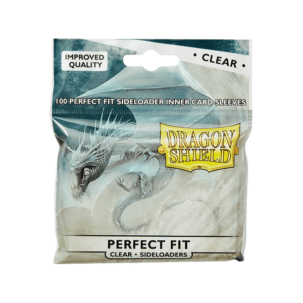 Dragon Shield - Sideloading Perfect Fit Sleeves - Standard Size - 100pk - Clear - The Card Vault