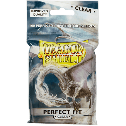 Dragon Shield - Toploading Perfect Fit Sleeves - Standard Size - 100pk - Clear - The Card Vault