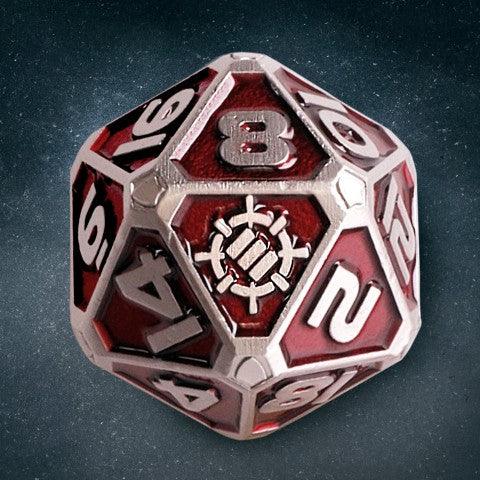 Enhance - Tabletop - 7pc Metal RPG Dice - Collector's Edition Red - The Card Vault