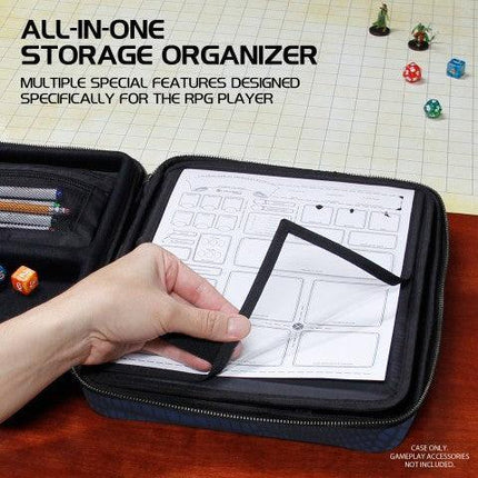 Enhance - Tabletop - RPG Organizer Case Collector's Edition - Blue - The Card Vault