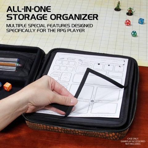 Enhance - Tabletop - RPG Organizer Case Collector's Edition - Brown - The Card Vault