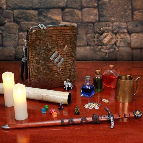 Enhance - Tabletop - RPG Organizer Case Collector's Edition - Brown - The Card Vault