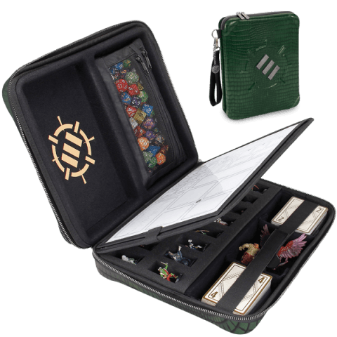 Enhance - Tabletop - RPG Organizer Case Collector's Edition - Green - The Card Vault