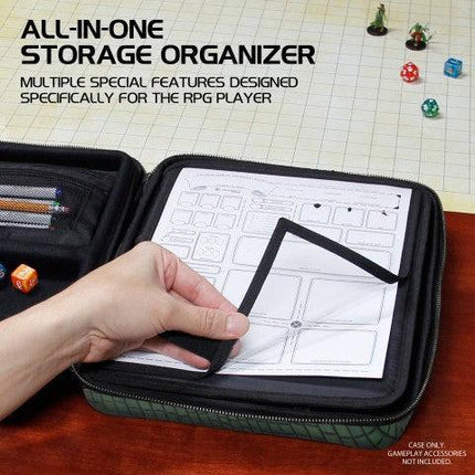 Enhance - Tabletop - RPG Organizer Case Collector's Edition - Green - The Card Vault