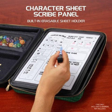 Enhance - Tabletop - RPG Organizer Case Collector's Edition - Green - The Card Vault