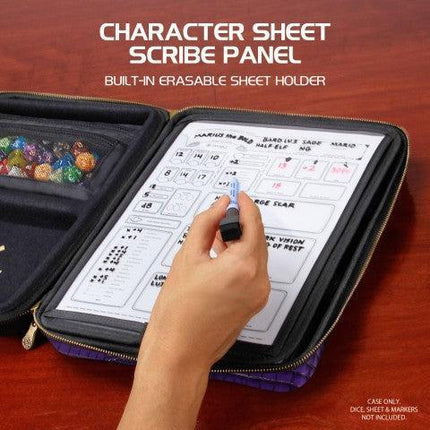 Enhance - Tabletop - RPG Organizer Case Collector's Edition - Purple - The Card Vault