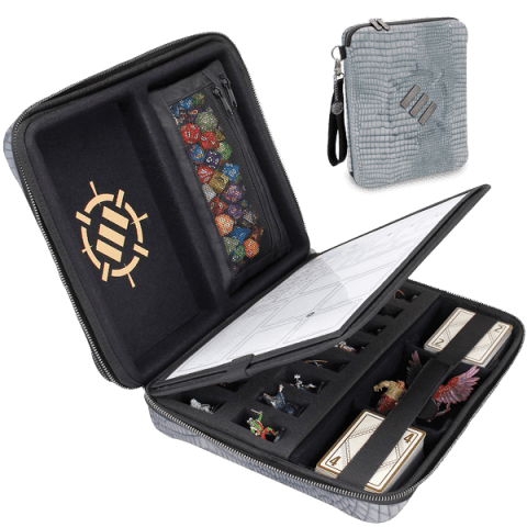 Enhance - Tabletop - RPG Organizer Case Collector's Edition - Silver - The Card Vault
