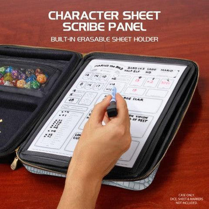 Enhance - Tabletop - RPG Organizer Case Collector's Edition - Silver - The Card Vault