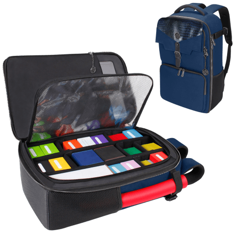 Enhance - TCG - Trading Card Backpack Collector's Edition - Blue - The Card Vault