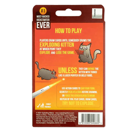 Exploding Kittens - 2-Player Version - The Card Vault