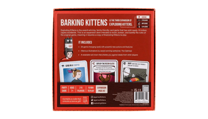 Exploding Kittens - Barking Kittens Expansion - The Card Vault