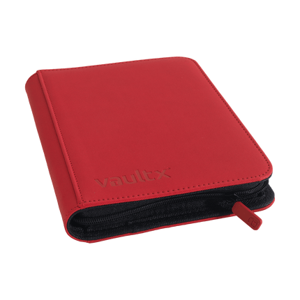 Vault X - 4-Pocket Exo-Tec® Zip Binder - Red