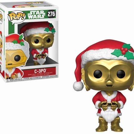 Funko 33888 POP Bobble: Star Wars: Holiday Santa C-3PO - The Card Vault