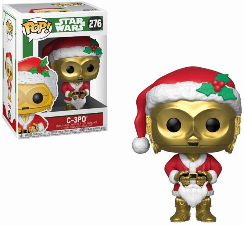 Funko 33888 POP Bobble: Star Wars: Holiday Santa C-3PO - The Card Vault