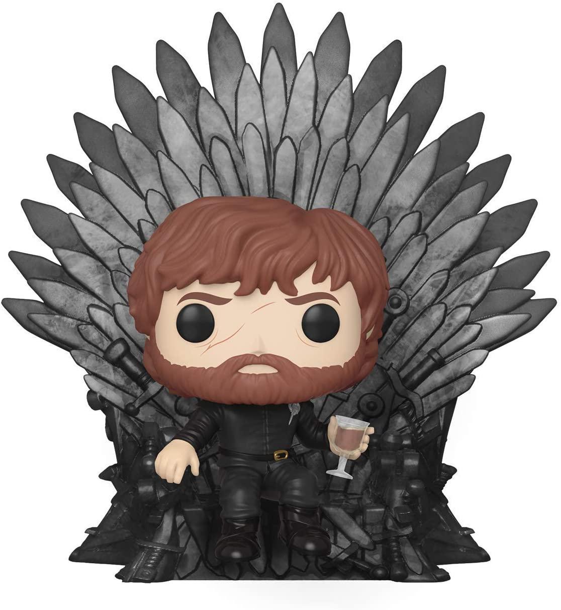 Funko 37404 POP Deluxe: Game S10: Tyrion Sitting on Iron Throne Collectible Figure, Multicolour - The Card Vault