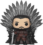 Funko 37791 POP. Deluxe: Game S10: Jon Snow Sitting on Iron Throne - The Card Vault