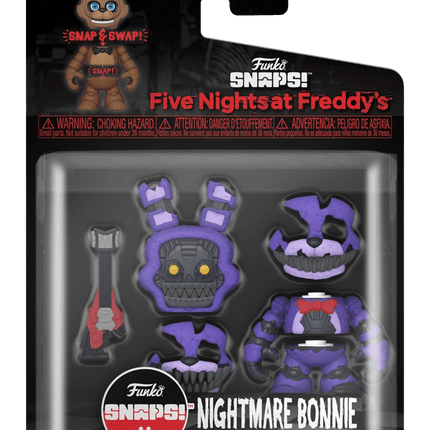 Funko - Five Nights at Freddy's - Snaps Nightmare Bonnie Action Figure - The Card Vault