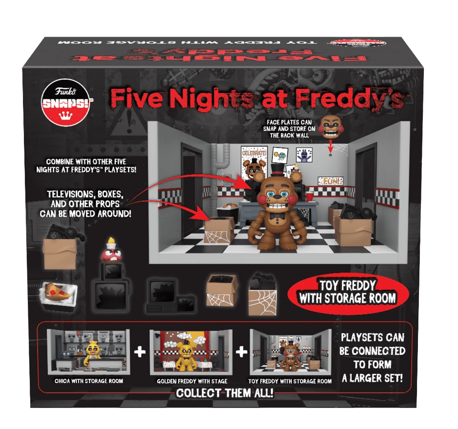 Funko - Five Nights at Freddy's - Snaps Toy Freddy with Storage Room Playset - The Card Vault