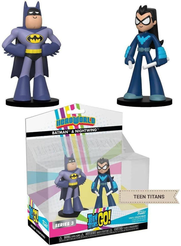 Funko Hero World 2-Pack: Teen Titans Go: Batman & Nightwing (Exc) - The Card Vault