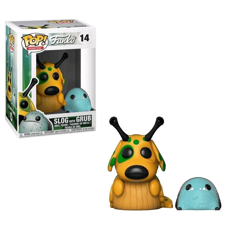 Funko POP Monsters: Monsters - Slog w/ POP Buddy Grub w/ CHASE - The Card Vault
