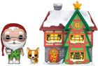 Funko POP!-Peppermint Lane Santa's House Santa & Nutmeg - The Card Vault