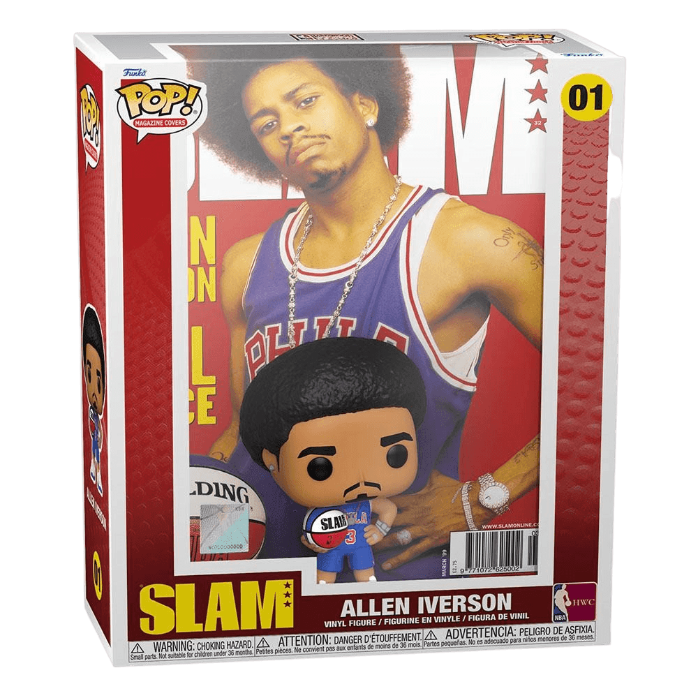Funko Pop! Vinyl - NBA Cover: SLAM - Allen Iverson - #01 - The Card Vault