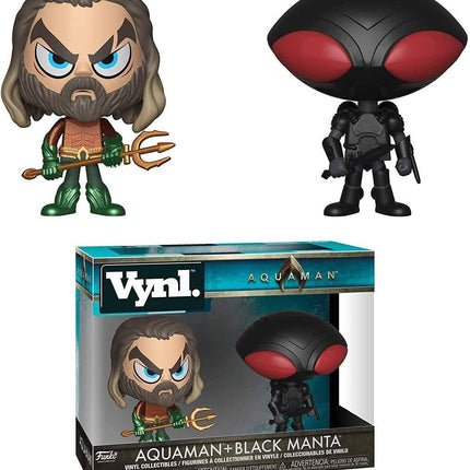 Funko-VYNL 4in 2pk DC Aquaman & Black Manta - The Card Vault